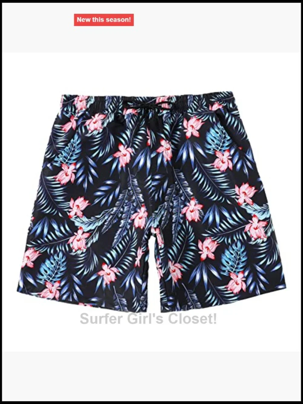 Matching Couples Swim Set: Tankini with Board Shorts